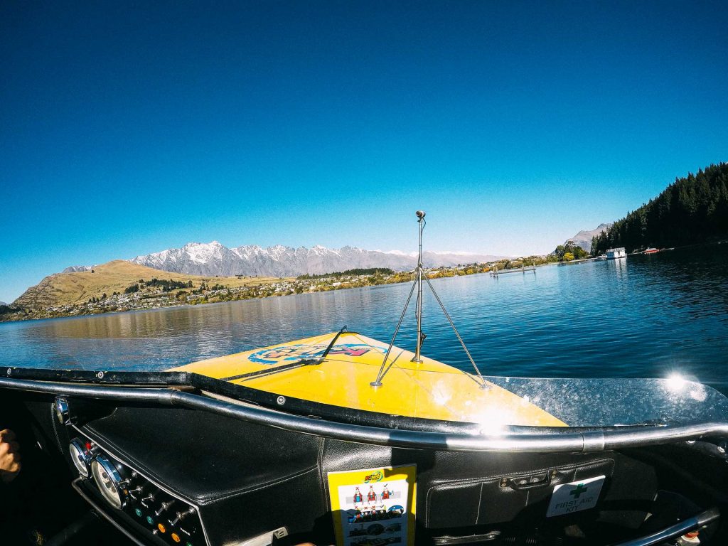 Jet boating on Lake Wakatipu