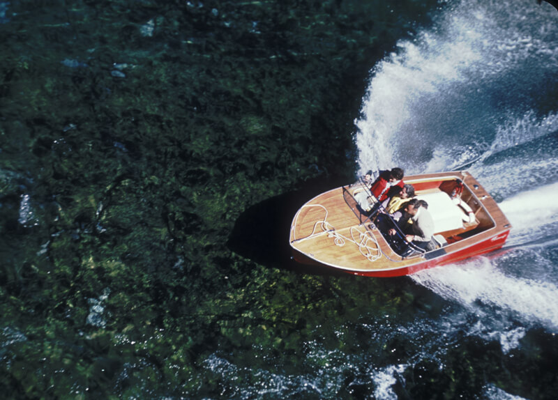 Jet boating in Lake Wakatipu with KJet Queenstown in the 1960s