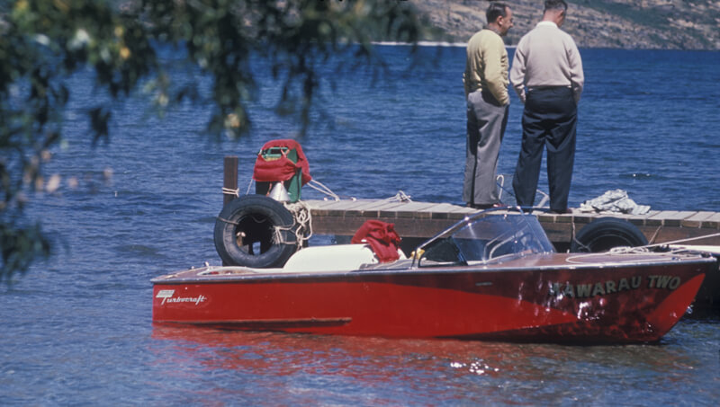 Early jet boating with Kawarau Jet in the 60s in Queenstown