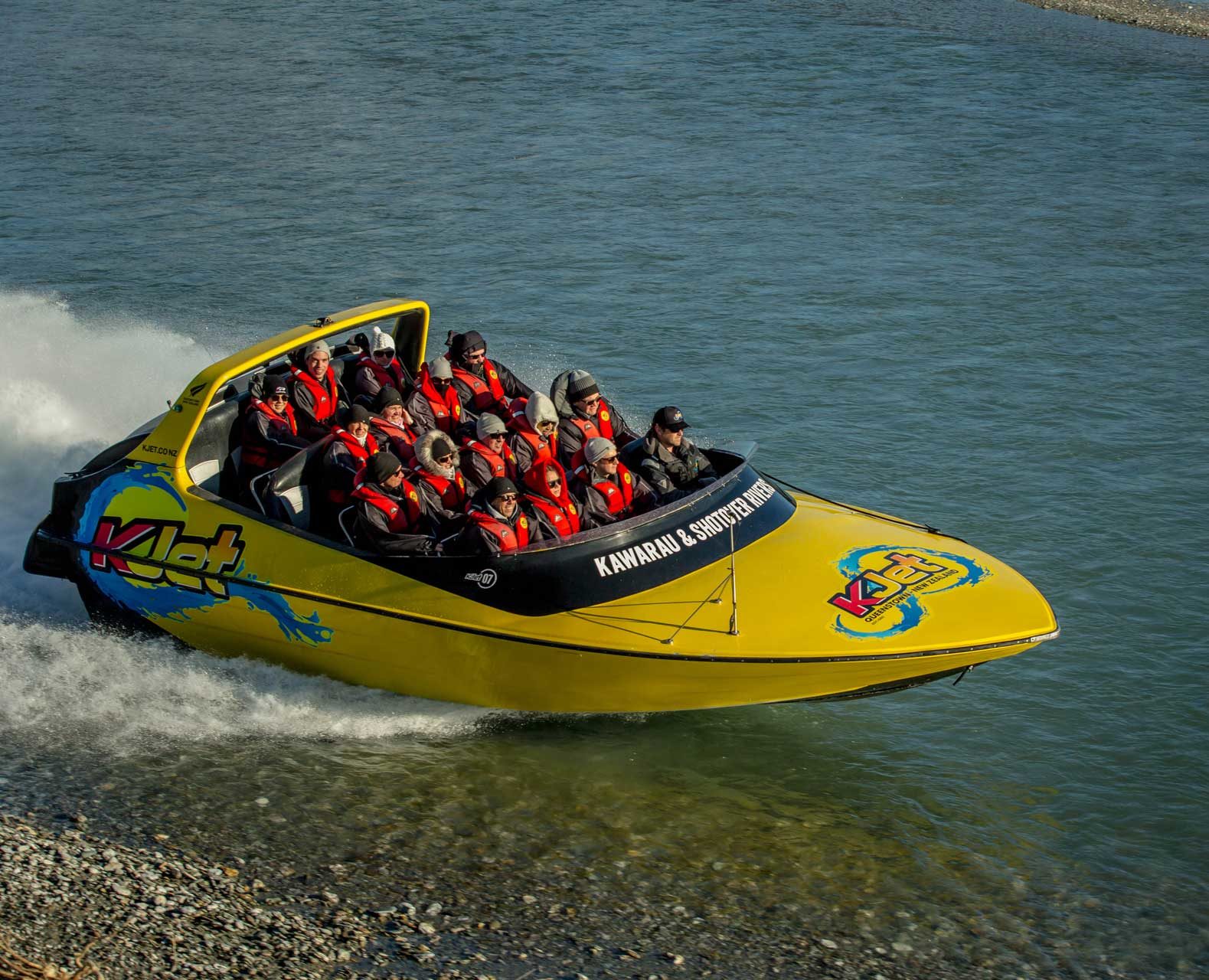 Customers on Jet boat