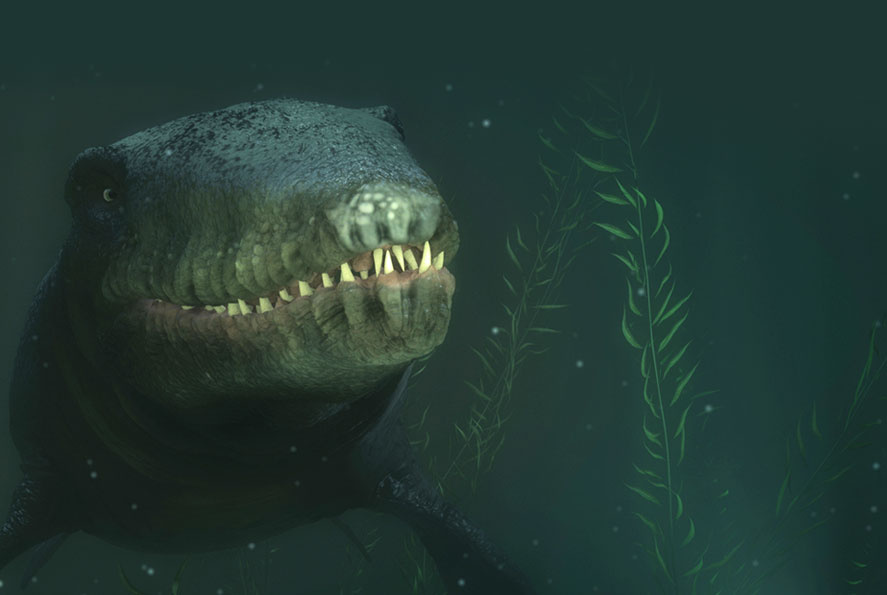 Time Tripper underwater observatory Mosasaur dinosaur history in 4D cinema