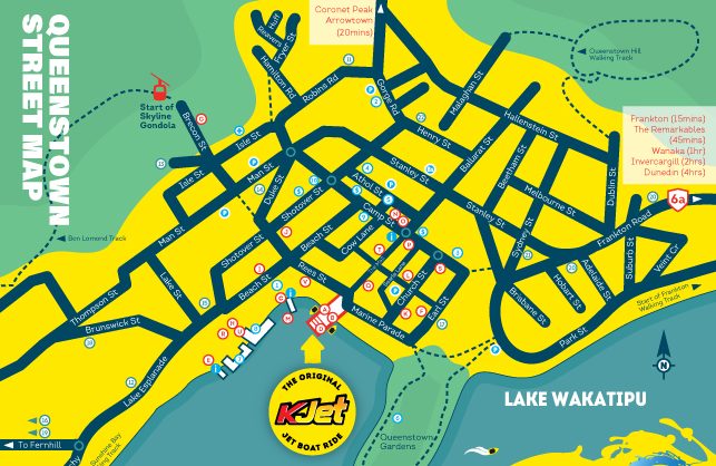Queenstown Street Map