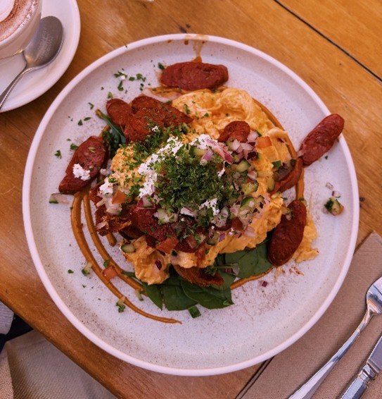 Boat Shed Chorizo Scramble Queenstown Marina